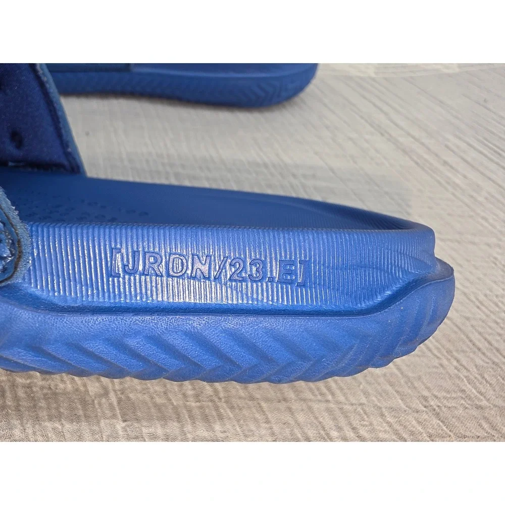 Jordan 23 Engineered Slides Royal Blue Kids Youth Sandals Jumpman Logo